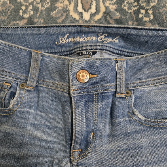 American Eagle Medium Blue Slim Boot Jeans - Picture 3 of 8
